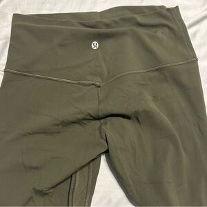 LULULEMON ALIGN SIZE 8 olive